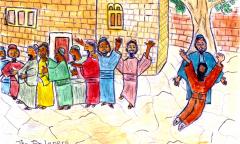 Jesus heals 10 lepers